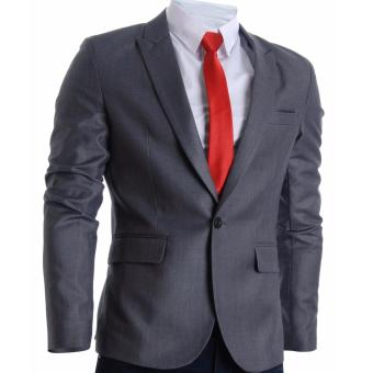 The Executive Men's Formal Stylish Slim Suit - Grey  