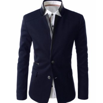 The Executive Men's Suit Korean Style - Navy Blue  