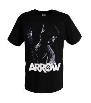 The Green Lantern Arrow Oliver T-shirt Shirt Tops Cosplay (Black)  