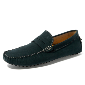 'The New Men''s Fashion Suede Loafers-Green'  