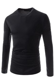 TheLees Casual Crewneck Sports Tshirts (Black)  
