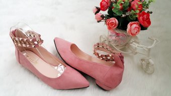 Timoti Sepatu Flat Import 072-35 (Pink)  