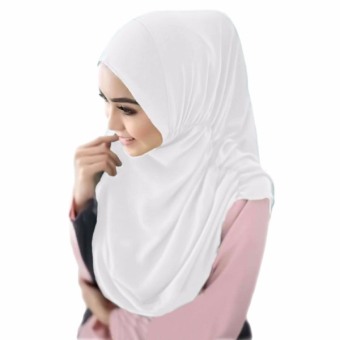 Toko Lagita Hijab Nurjanah Hijab Kerudung Jilbab Instan Instant - [Warna Broken White]  