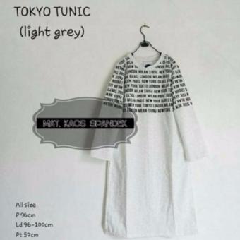 Tokyo Tunik Kaos Spandex Rayon Kemeja Wanita Baju Atasan  