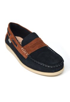 Toods Footwear Loafers Black Suede Leather - Hitam  