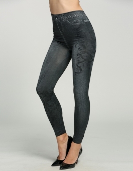 Toprank Denim Jeans Skinny Leggings Stretch Pants (Blue) - intl  