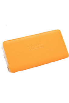 Toprank Ladies' Wallets Pu Long Design Wallet Purses Women Clutch Zipper Female Wallet Womens Wallets And Purses ( Yellow )  