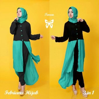 Trend Baju - Hijab Febria Pashmina Uk L - Hijau  
