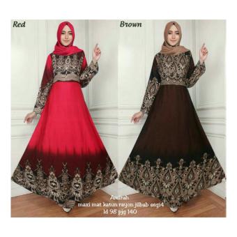 trendshopee Gamis Wanita Muslimah Amirah [RED]  