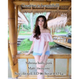 Trendshopee Sabrina Holly Pink - Dress Sabrina Pink  