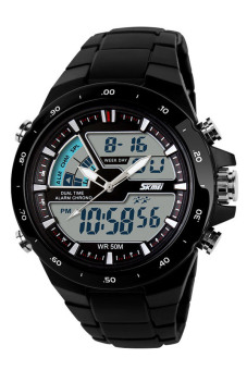 Ufengke Men's Black Polyurethane Strap Watch Uf-Wsk048F  