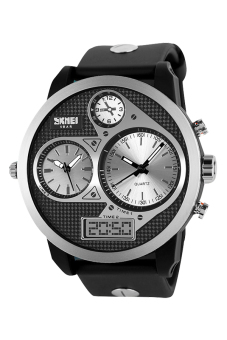 Ufengke Men's Black Polyurethane Strap Watch Uf-Wsk060C  