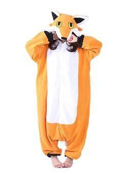 Ufosuit Animal Cosplay Costume Mr Fox Unisex Adult Pajamas - intl  