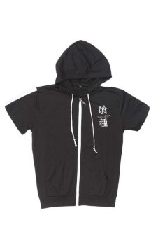 Ufosuit Anime Tokyo Ghouls Short Sleeve Hoody T-Shirt (Black)  