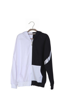 Ufosuit Black and White Bear Hoody Sweater (Black/White)  