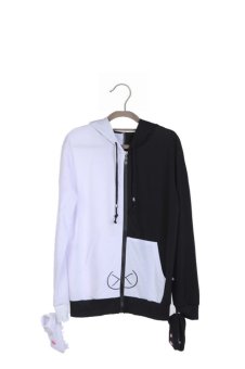 Ufosuit Black and White Bear Hoody Sweater (White/Black)  