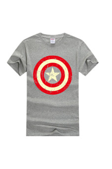 Ufosuit Captain America Short Sleeve T-Shirt Grey  