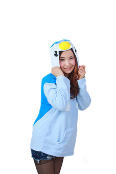 Ufosuit Costume New kigurumi Blue penguin hoody cosplay Sweater For Party-Blue - Intl  