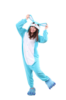 Ufosuit Lovey Blue Rabbit Kigurumi Onesie Animal Jumpsuit- Blue  