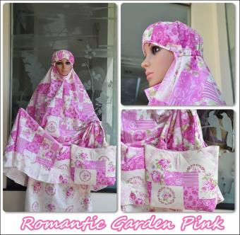 Ukhuwah Mukena Katun Romantic Garden - Pink  