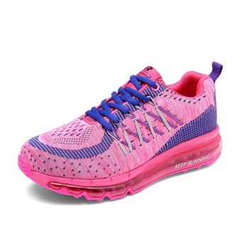 UNC Fashion Air Cushion Fly Line Mesh Running Shoes Lover Shoes For Women -Pink (Intl)  