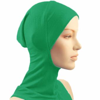 Under Scarf Hat Muslim woman Hijab Islamic Head Wear Neck Cover Green - intl  