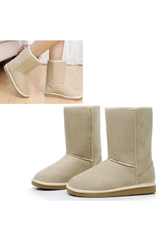Unisex Winter Warm Snow Half Boots Shoes 6 Colors (White) - Intl  