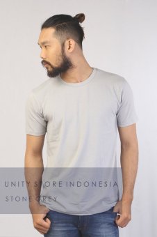 Unity Indonesia - Stretch Fit T-Shirt O Neck - Stone Grey  