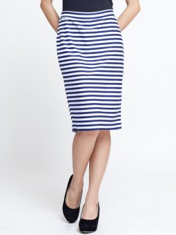 V by Silvy Patty Skirt Stripe Pattern  