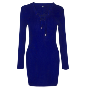 V-neckong eeve Bodycon Party Bagndage Dre  