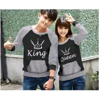 Vanz Collection - Sweater Couple King - Hitam Abu  