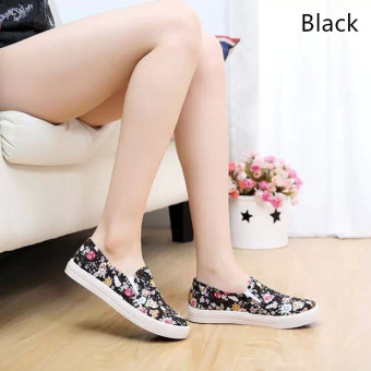 Vendoor BXW0043 Women Casual Flat Shoes Slip-ons Black - Intl  