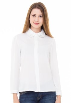 Verina Fashion - Saalima Top - Putih  