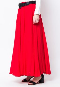 Verina Fashion - Varisha Long Skirt - Bright Red  