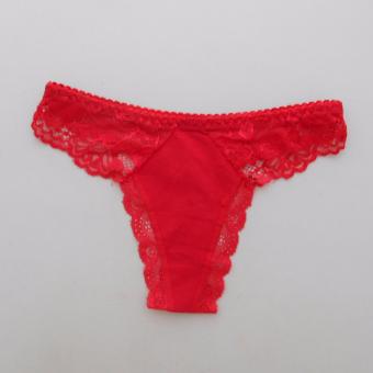 Very Sexy Panty - Adelia Lace And Cotton Thong  