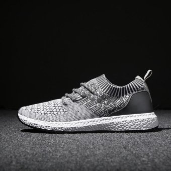 Victory New fashion Men Net yarn Gym Running shoes Breathable casual shoes?Grey? - intl  