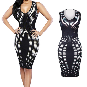 Vinmax Women Celeb Ladies Bandage Midi Bodycon Stretch Evening Cocktail Party Dresses - intl  