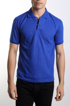 VM Kaos polo shirt polos biru benhur - blue short polo shirt  