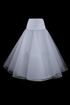 Wedding Dress/Bride Gowns Petticoat Underskirt Slips 1 Hoop A-Line White (White) - intl  