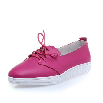 WETIKE Women's Fashion Shoes Microfiber Casual Shoes(Rose)  