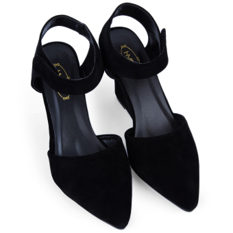 Women Ankle Pointed Toe Sandals High Heels Shoes (Black) (Intl)  
