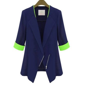 Women Decent Slim Thin Summer Blazer Suit 3/4 Sleeve Coat Jacket (Intl)  