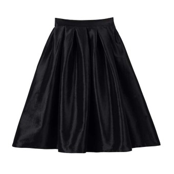 Women Flared Knee Length Skater Skirt Ladies Stretch Midi Party Office Work Skirt - Intl  