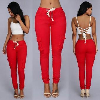 Women girl ladies Sexy Clothes Leggings Pants Trousers Fashion Skinny Pencil Denim pants Womens Leggings Jeans - intl  