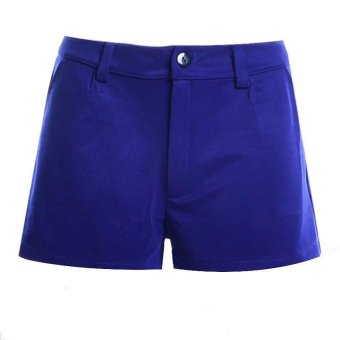 Women in the waist women's casual pants stretch solid color shorts three points hot pants - intl  
