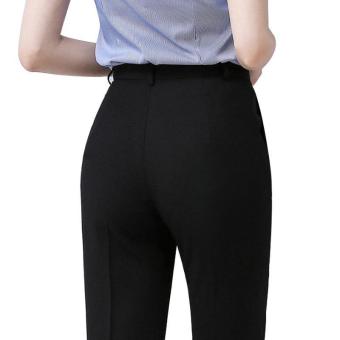 Women Ladies Formal Suit Pant OL Business Work Straight Office Black Pant (95cm) - intl  