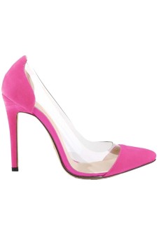 Women Ladies High Heels Pointed Toe Pumps Stiletto Shoes Party Shoes Court Shoes (Rose Pink)  