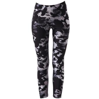 Women Lady Printed Leggings Skinny Pencil Pants Fashion Home Outdoor Sports Running Tights Casual Comfort Trousers Size XXXXL - intl  