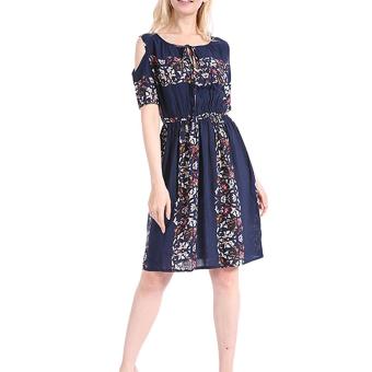 Women Maxi Dress Short Sleeve Plus Size 6XL Bodycon Party Dresses - intl  