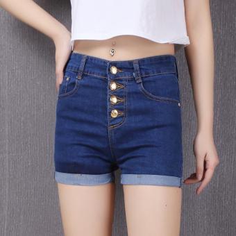 Women Shorts Denim Jenas Shorts Casual Summer Ladies Shorts Pants Jeans Fashion L17073 (Dark blue) - intl  